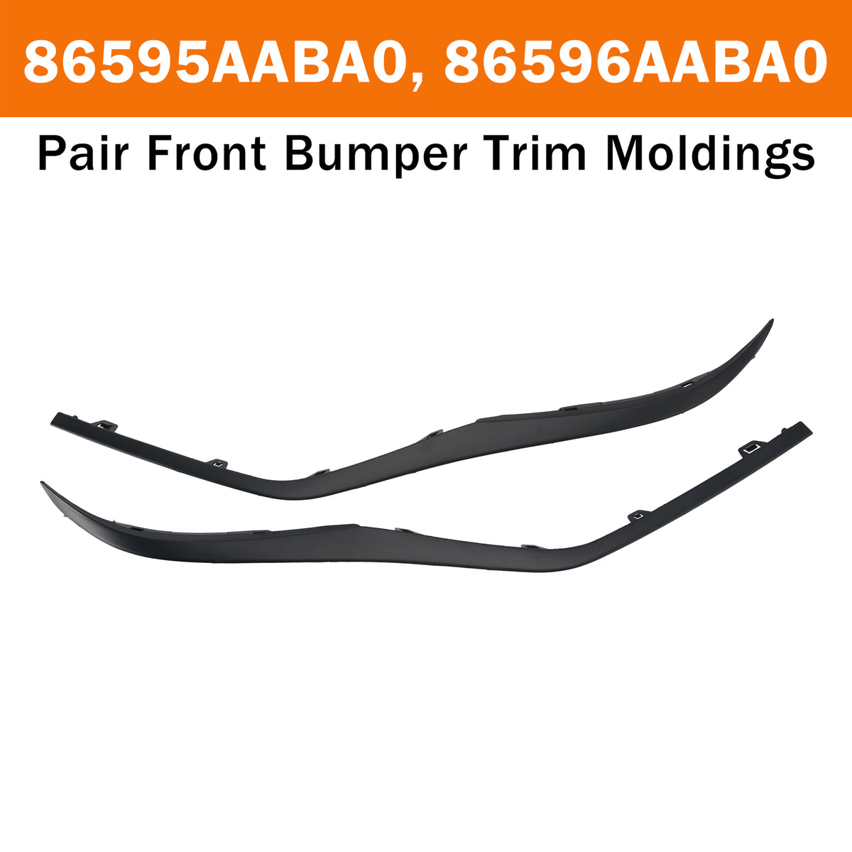 2025 Hyundai Elantra Sel Convenience Pair Front Bumper Trim Moldings Left & Right 86595AABA0 86596AABA0 Generic