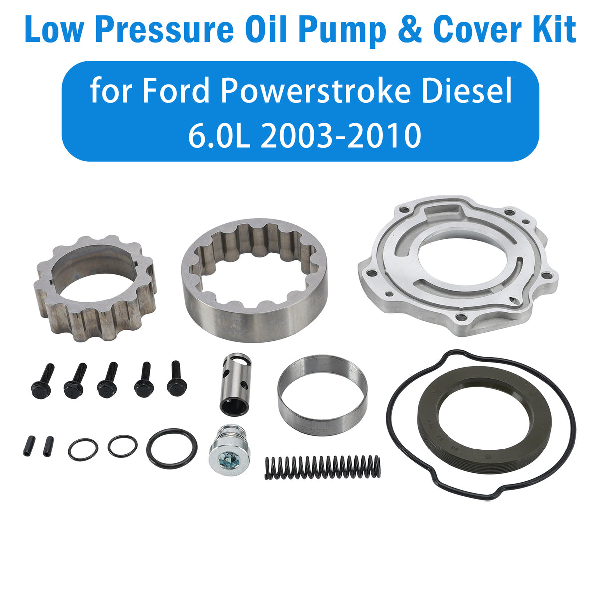 2003-2010 Ford 6.0L Powerstroke Low Pressure Oil Pump & Cover Kit 3C3Z-6700-BA 3C3Z-6616-BA Generic