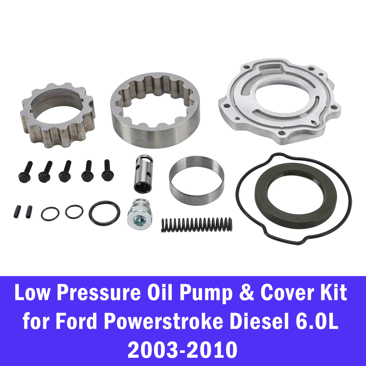 2003-2010 Ford 6.0L Powerstroke Low Pressure Oil Pump & Cover Kit 3C3Z-6700-BA 3C3Z-6616-BA Generic