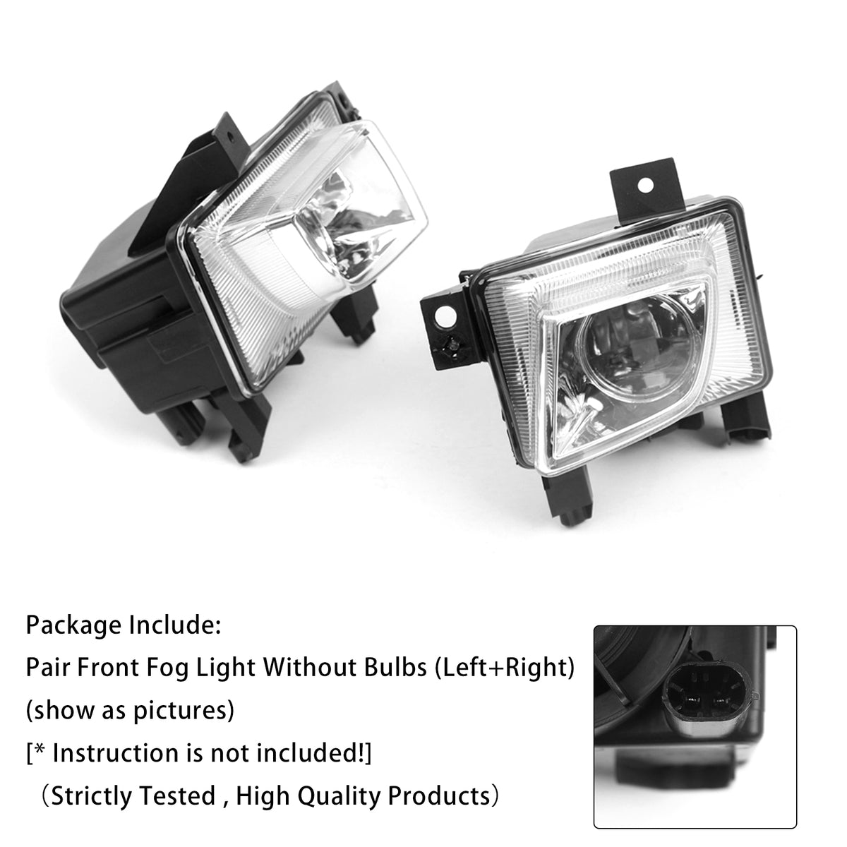 2003-2005 Opel Signum Pair Front Fog Light Lamp 93181409 6710038 Generic