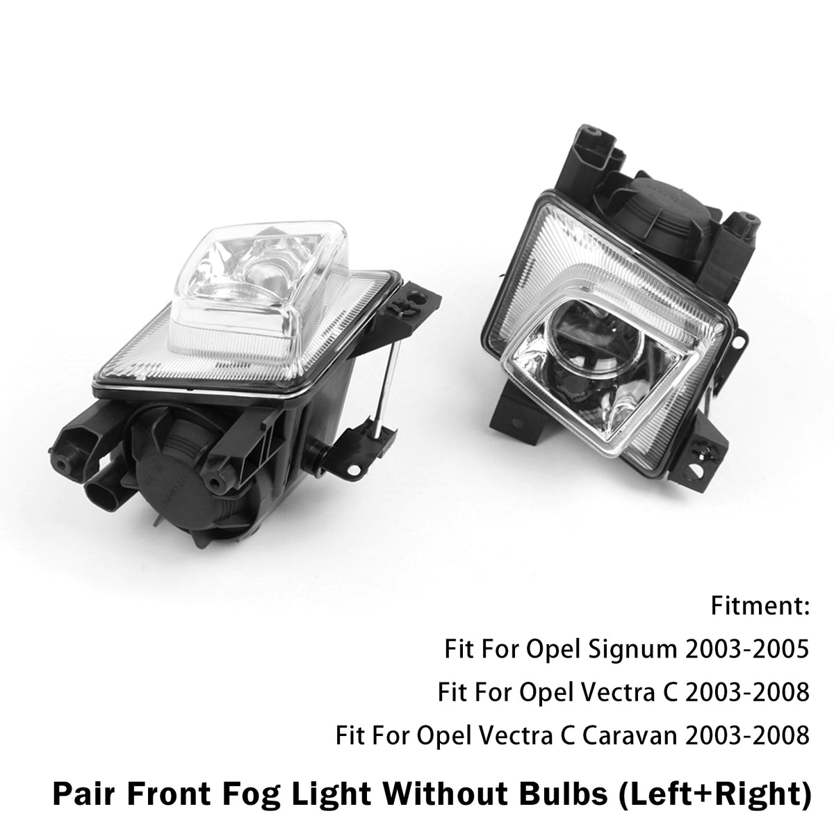 2003-2005 Opel Signum Pair Front Fog Light Lamp 93181409 6710038 Generic