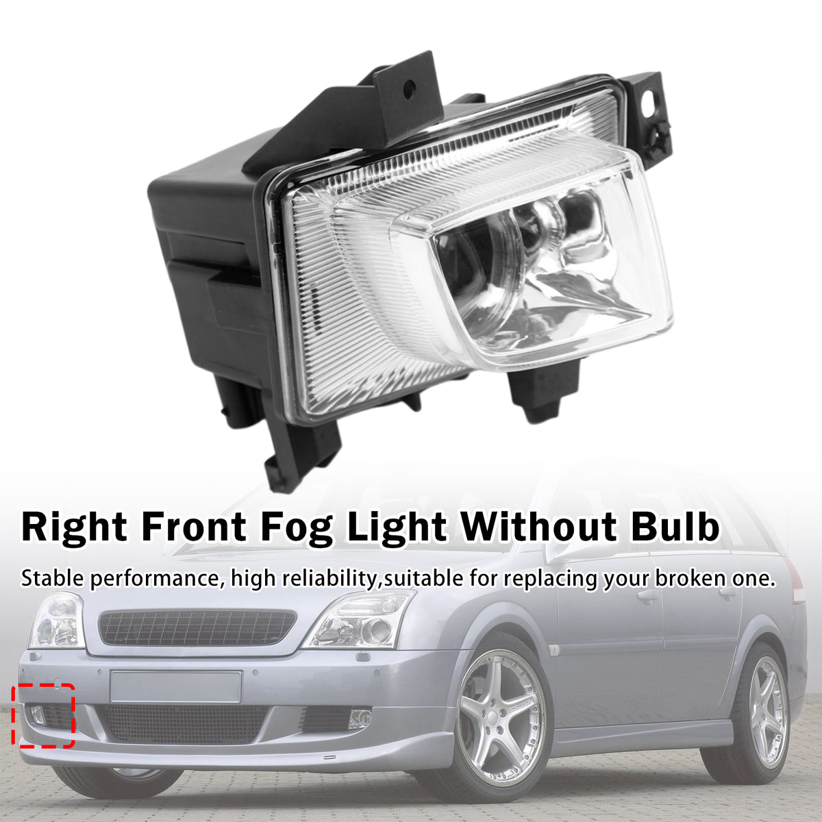 2003-2008 Opel Vectra C Caravan Right Front Fog Light Lamp 93172405 6710034 Generic