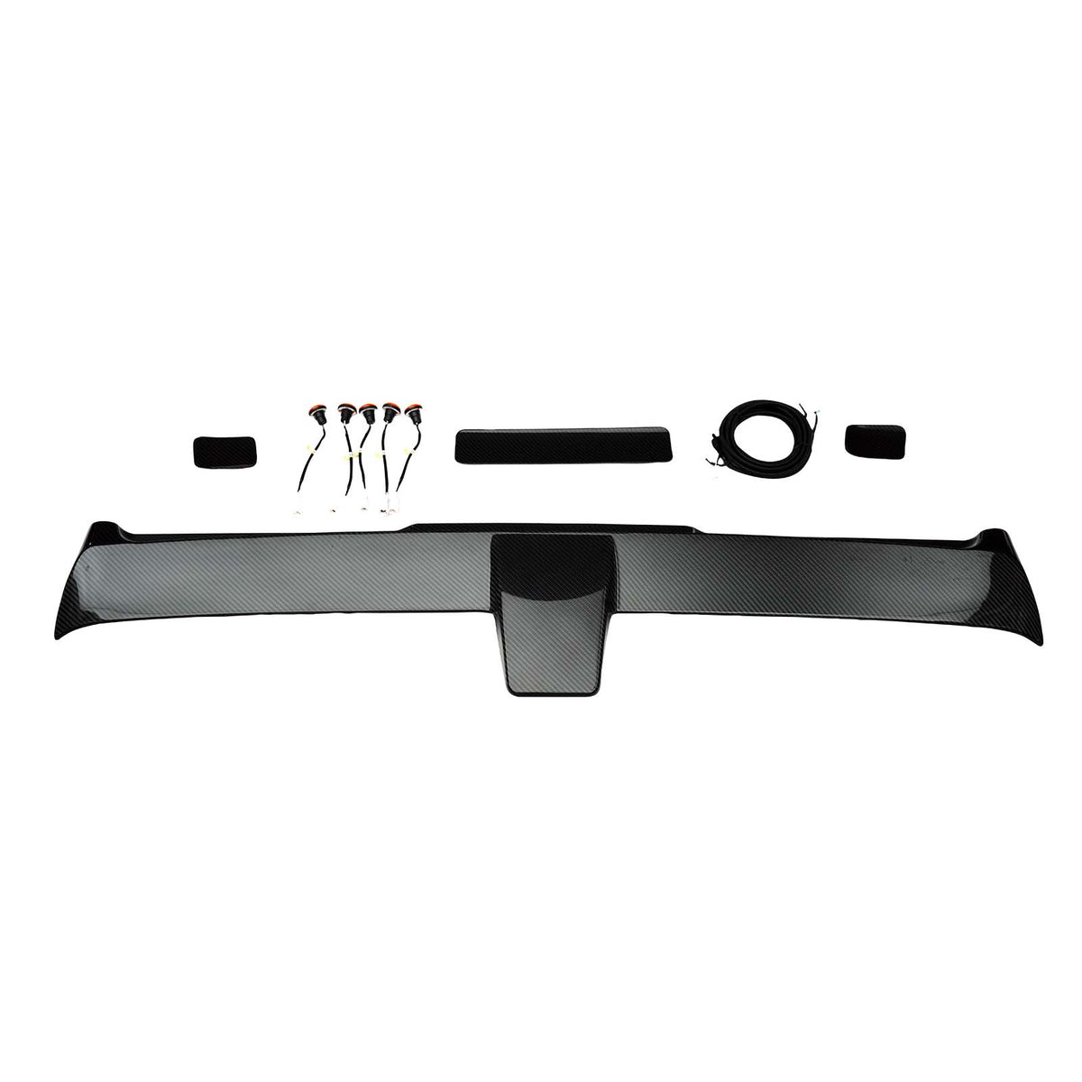 2025- Mercedes Benz G-Class W465 With 5 LED Light Carbon Fiber Rear Roof Spoiler Wing Generic