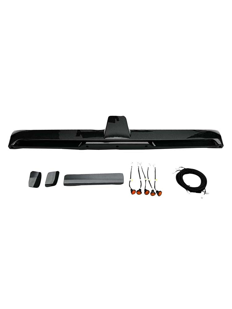 2025- Mercedes Benz G-Class W465 With 5 LED Light Carbon Fiber Rear Roof Spoiler Wing Generic