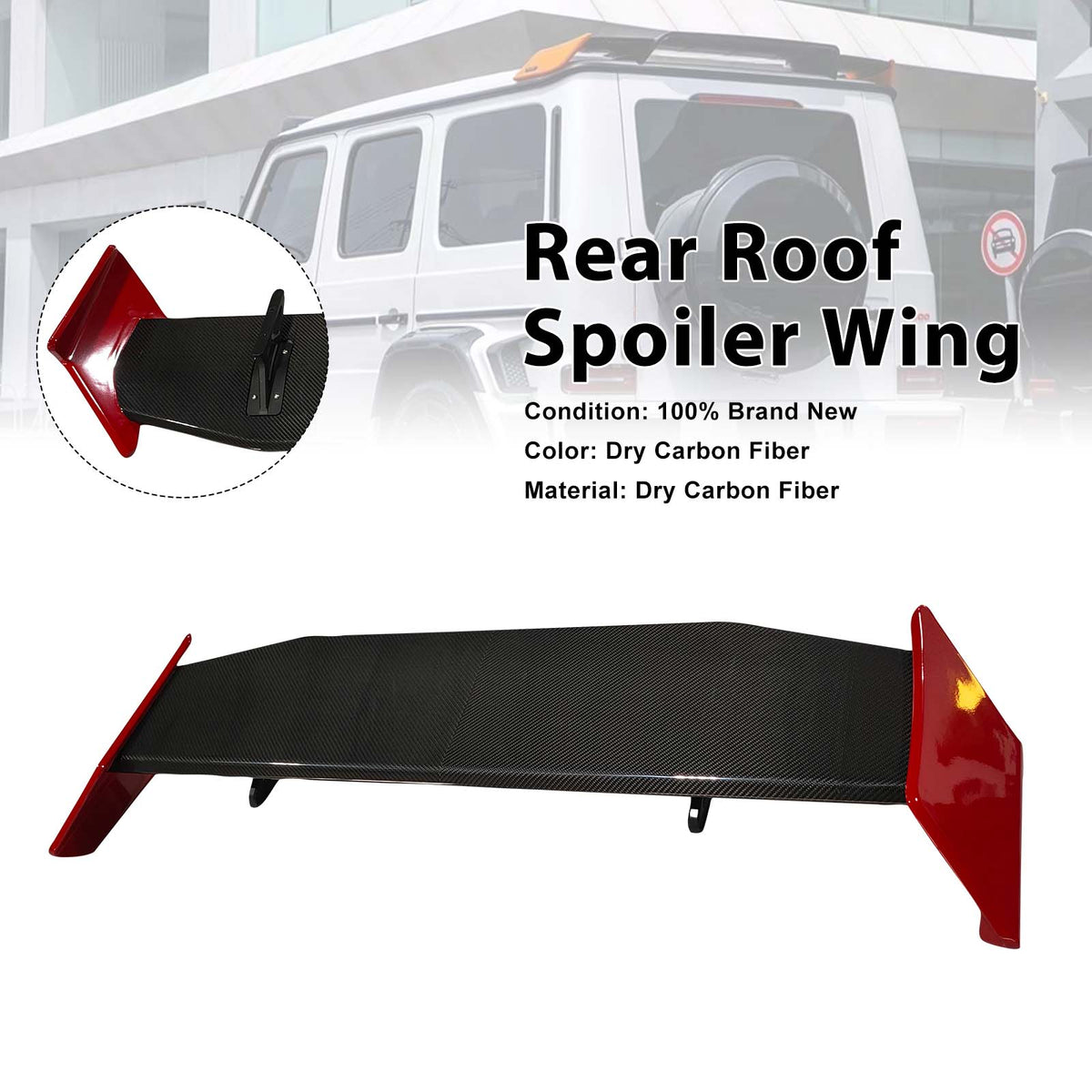 2019-2023 Mercedes Benz G-Class W464 W463A B700 B800 B900 Carbon Fiber Rear Roof Spoiler Wing Generic