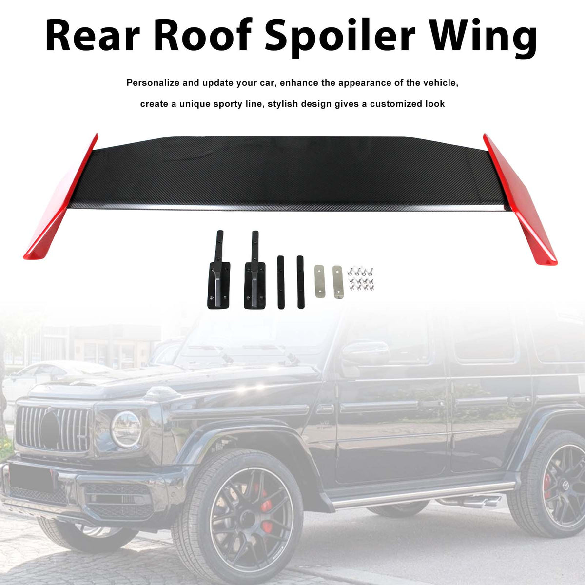 2019-2023 Mercedes Benz G-Class W464 W463A B700 B800 B900 Carbon Fiber Rear Roof Spoiler Wing Generic