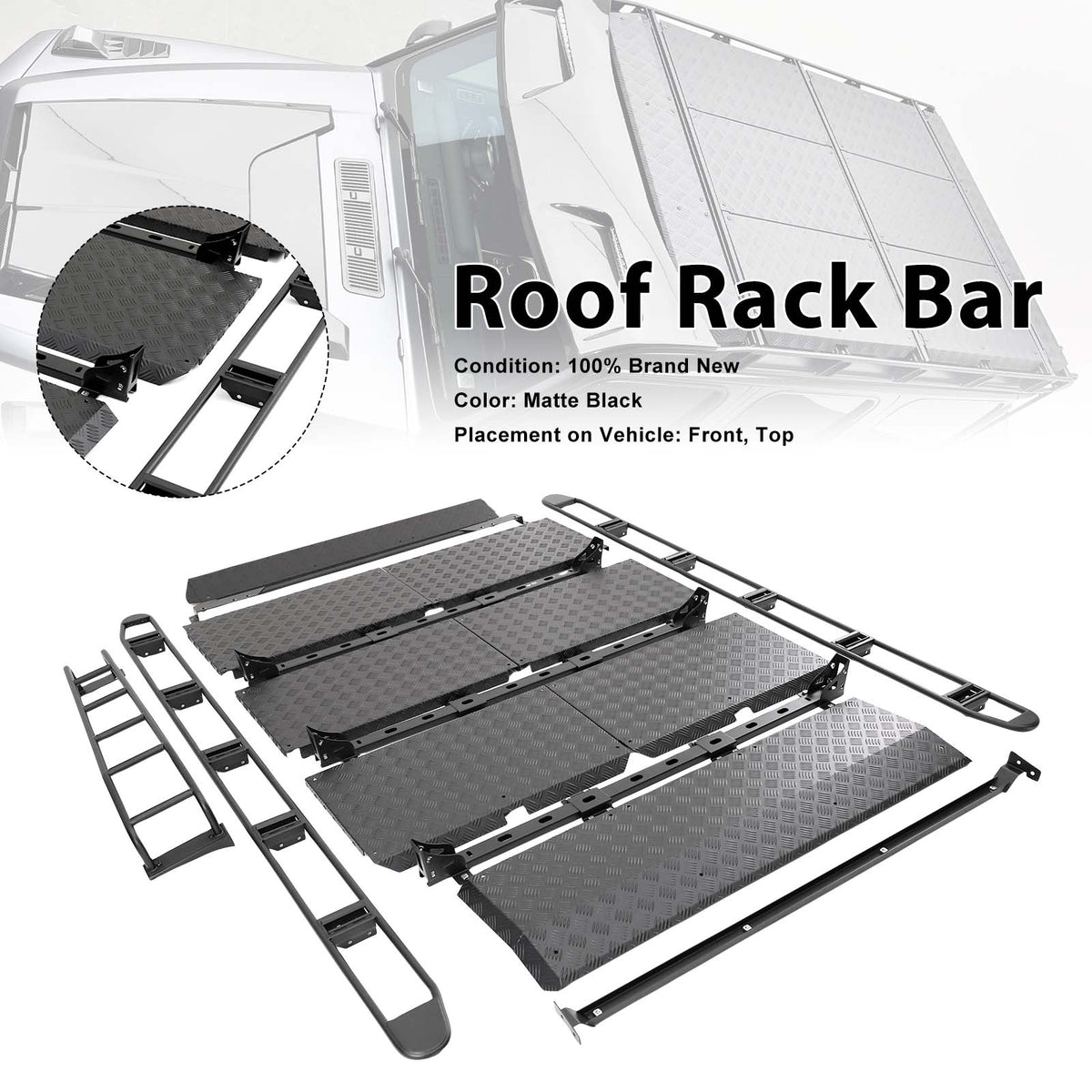 2019-2023 Mercedes Benz G-Class W464 W463A With Ladder Roof Rack Rail Cross Bar Luggage Generic