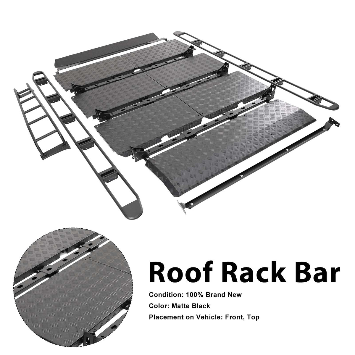 2019-2023 Mercedes Benz G-Class W464 W463A With Ladder Roof Rack Rail Cross Bar Luggage Generic