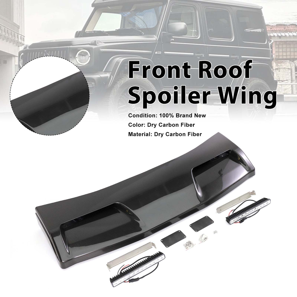 2025- Mercedes Benz G-Class W465 Even Style Front Roof Spoiler Wing Generic