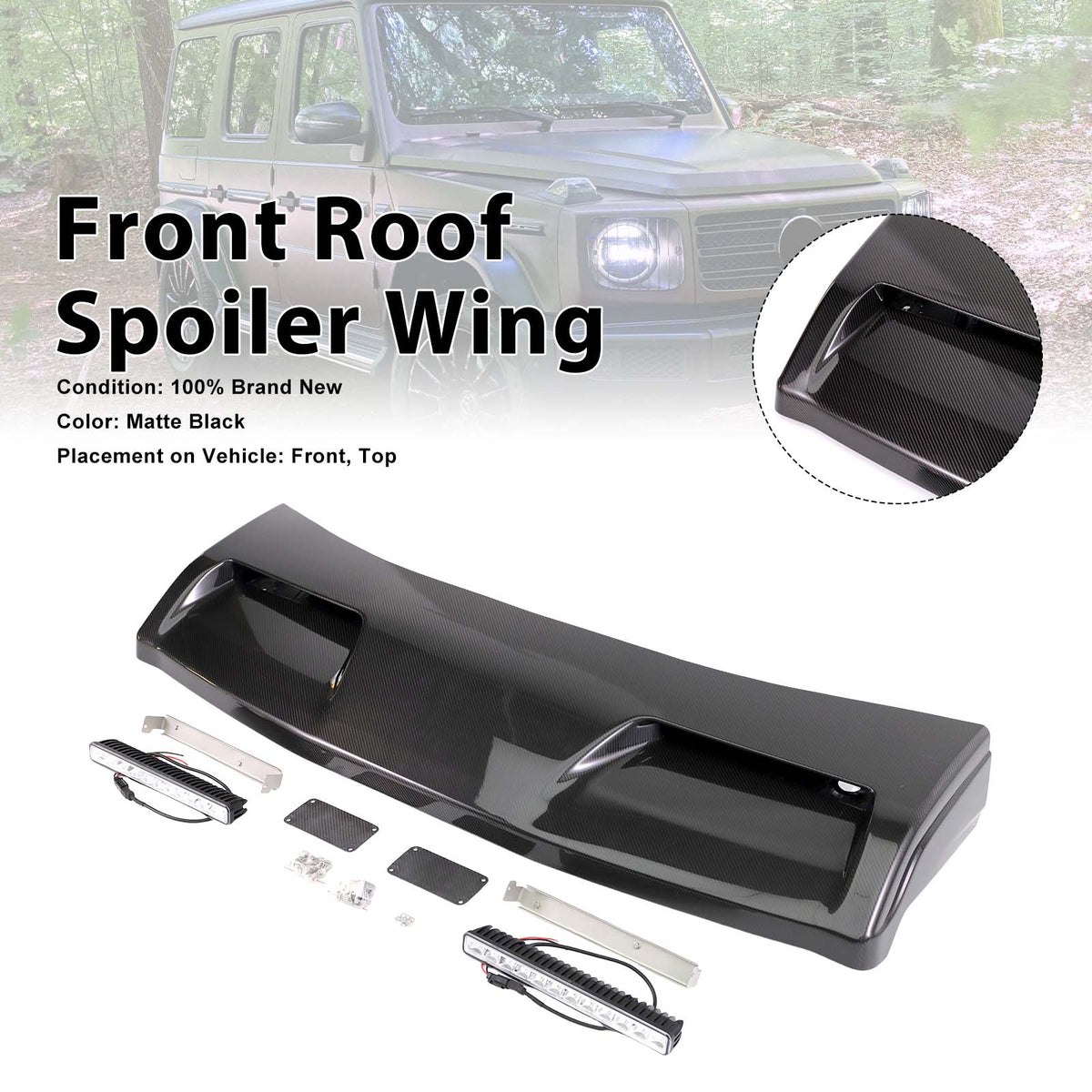 2025- Mercedes Benz G-Class W465 Even Style Front Roof Spoiler Wing Generic