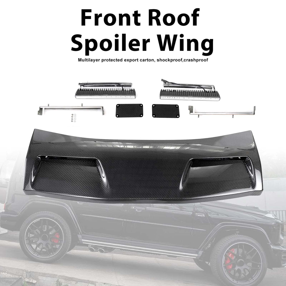 2025- Mercedes Benz G-Class W465 Even Style Front Roof Spoiler Wing Generic