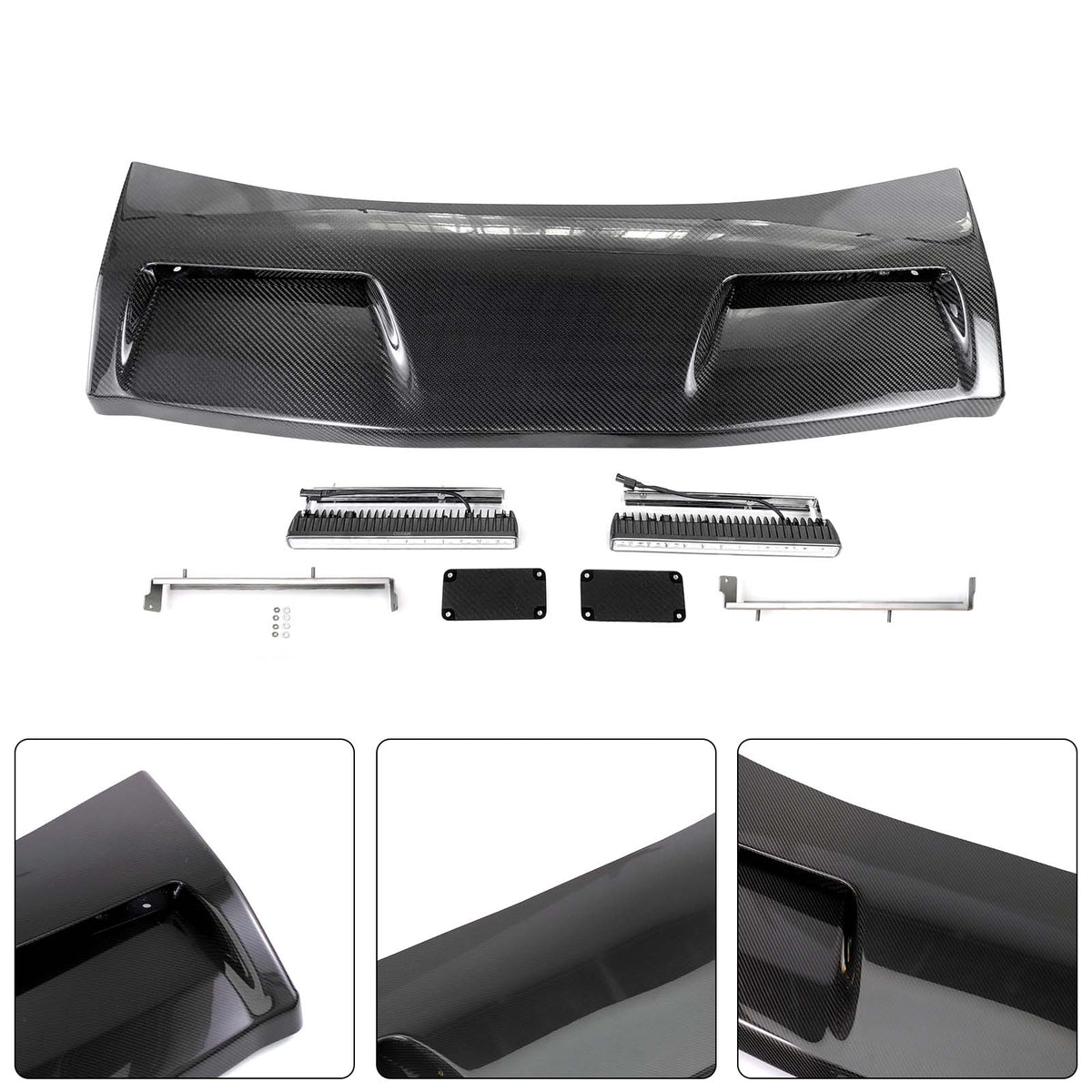 2019-2023 Mercedes Benz G-Class W464 W463A With Led Light Even Style Front Roof Spoiler Wing Generic