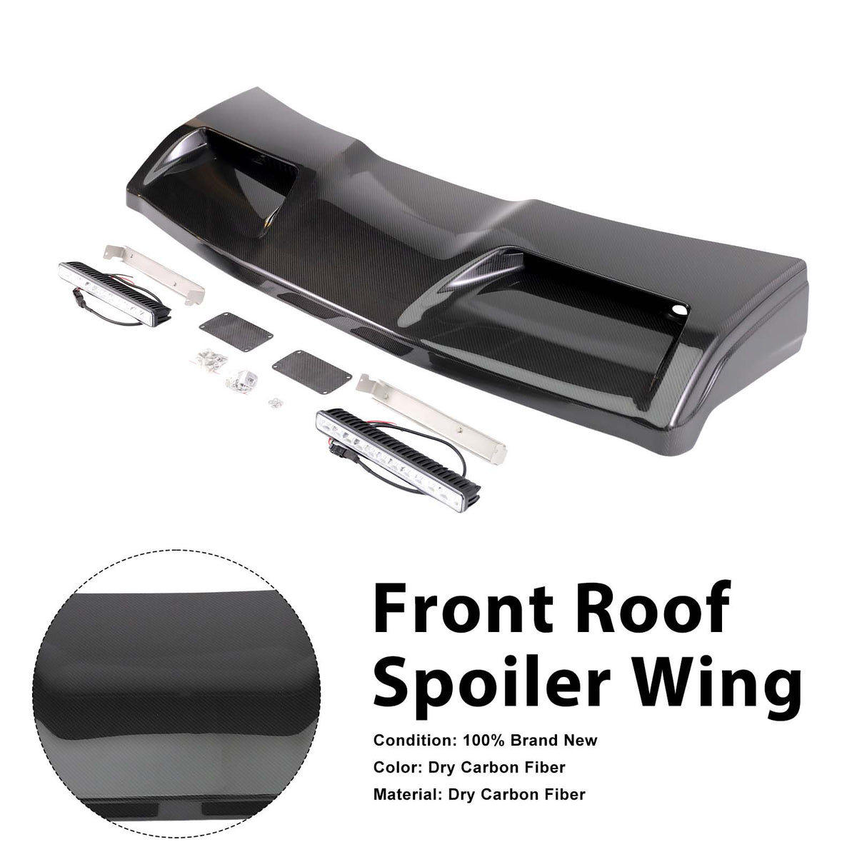 2025- Mercedes Benz G-Class W465 Concave style Front Roof Spoiler Wing Generic