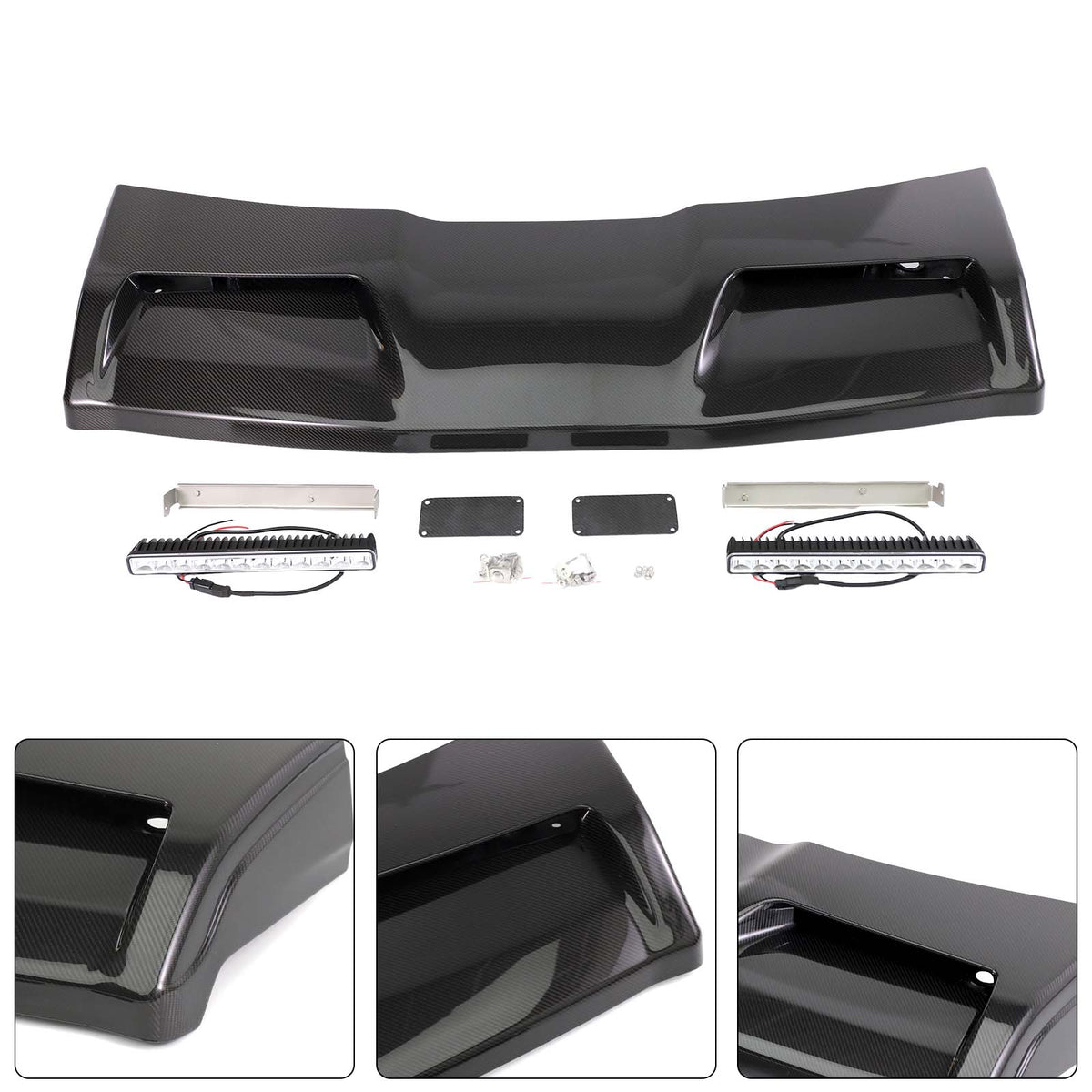 2019-2023 Mercedes Benz G-Class W464 W463A With Led Light Concave style Front Roof Spoiler Wing Generic