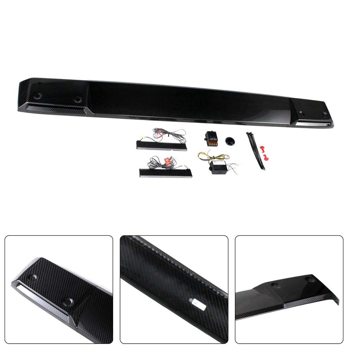 2019-2023 Mercedes Benz G-Class W464 W463A With Led Light Shark style Front Roof Spoiler Wing Generic