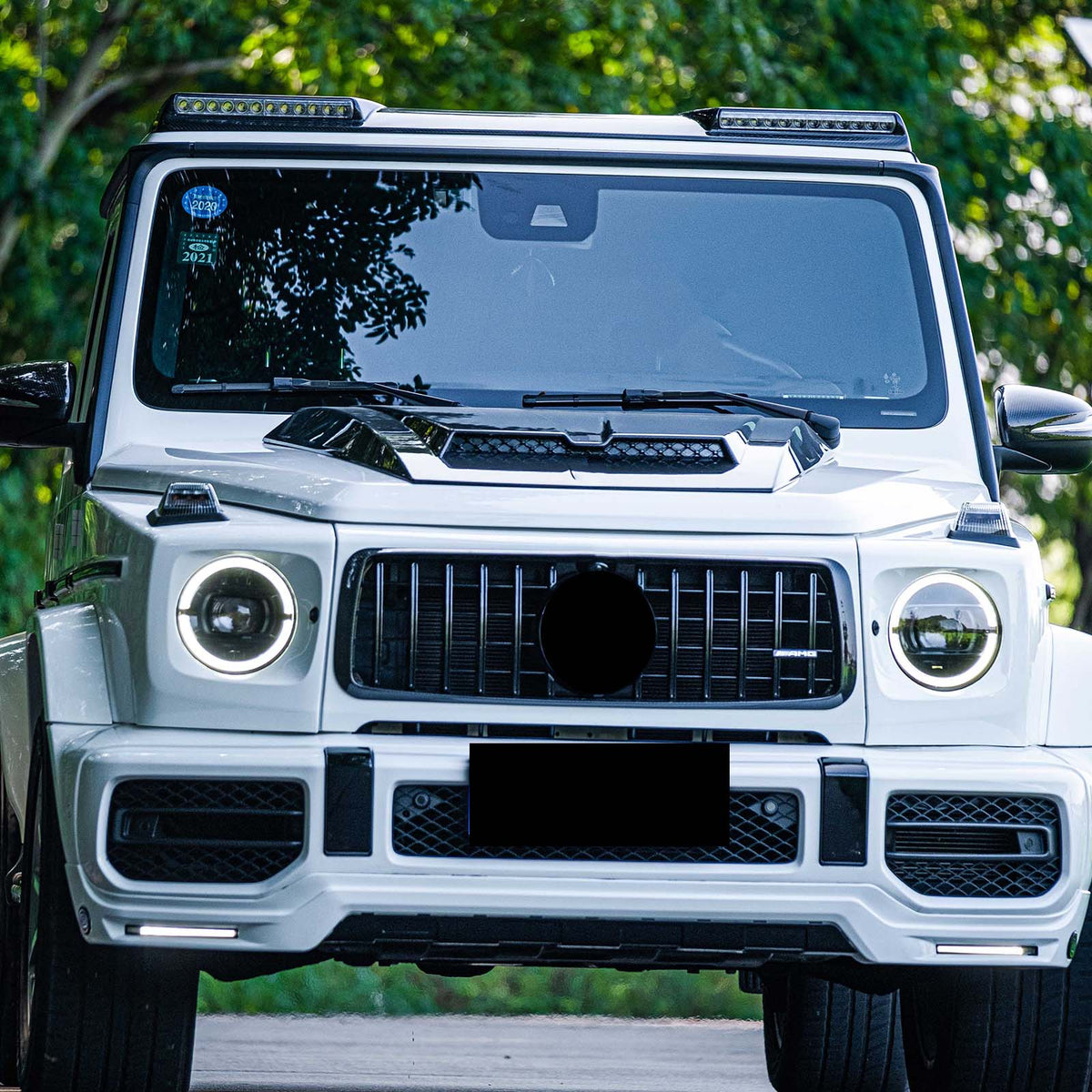2019-2023 Mercedes Benz G-Class W464 W463A B700 B800 B900 Dry Carbon Fiber Front Grille Frame Trim Generic