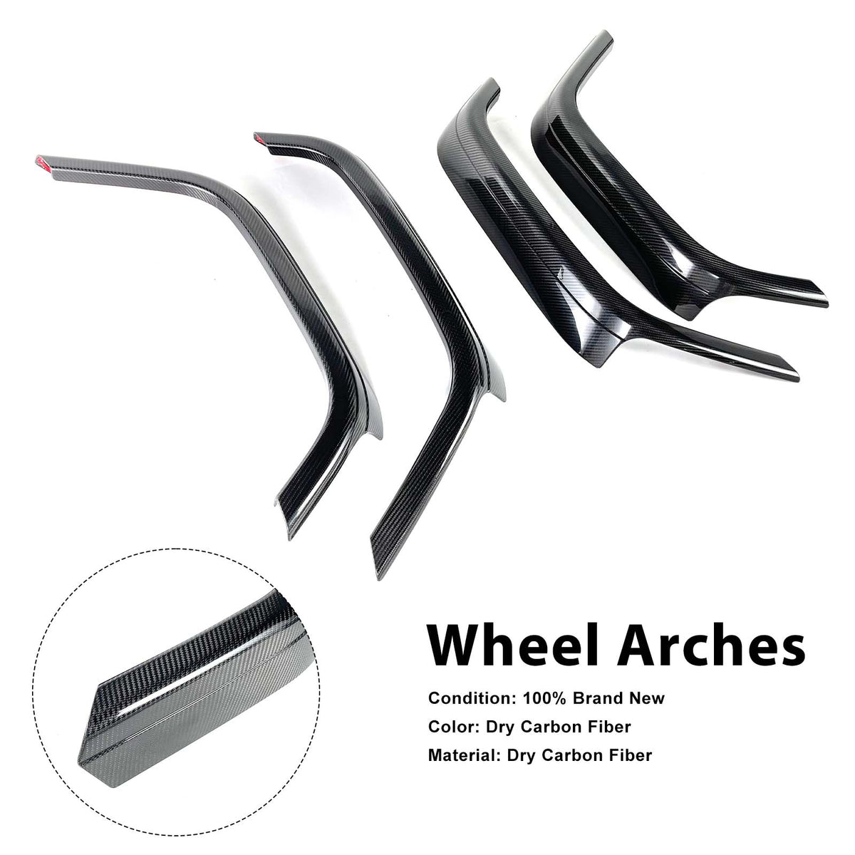 2019-2023 Mercedes Benz G-Class W464 W463A B700 B800 B900 Dry Carbon Front Rear Wheel Arches Generic