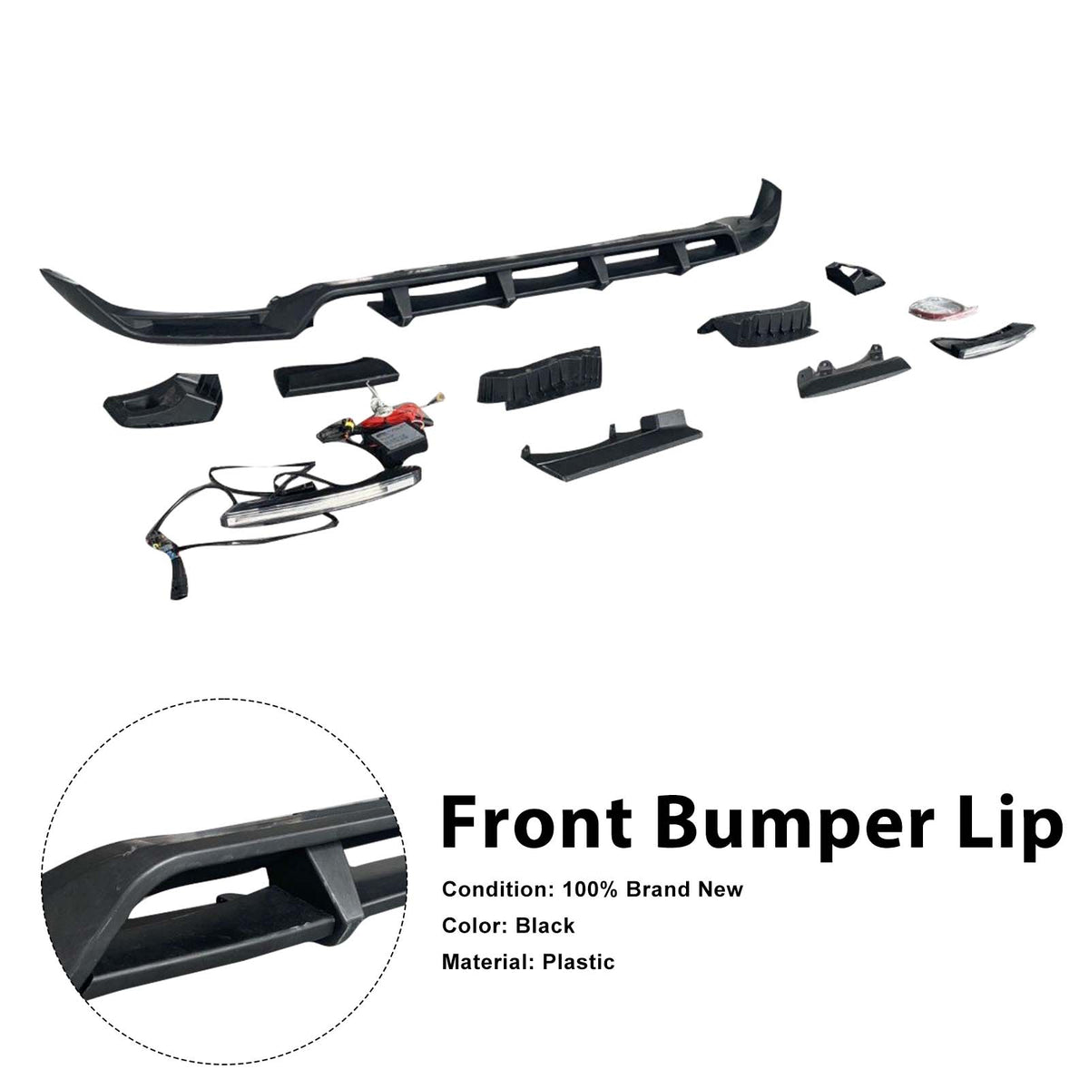 2019-2023 Mercedes Benz G-Class W464 W463A Shark Style Front Bumper Lip Generic