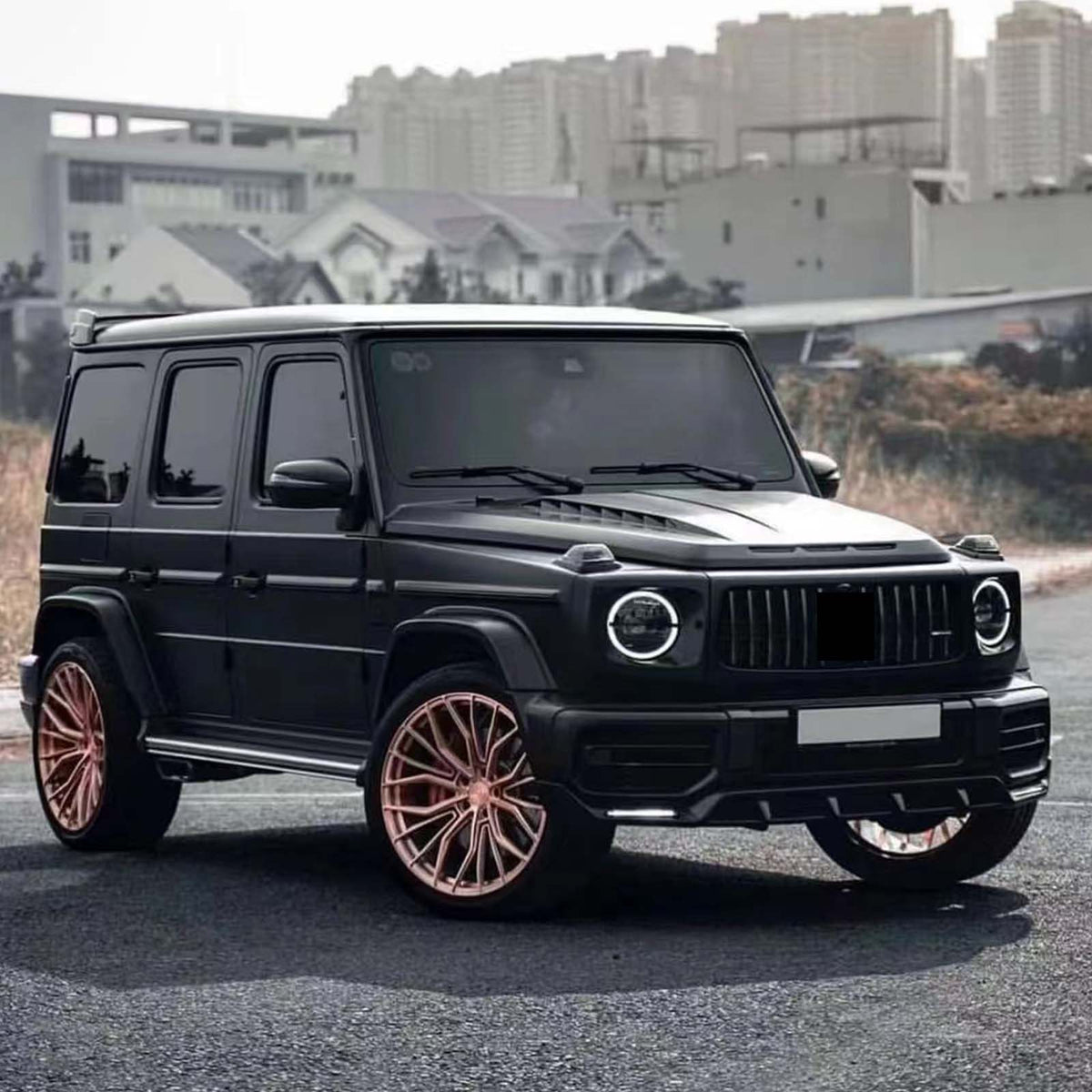 2019-2023 Mercedes Benz G-Class W464 W463A Shark Style Front Bumper Lip Generic