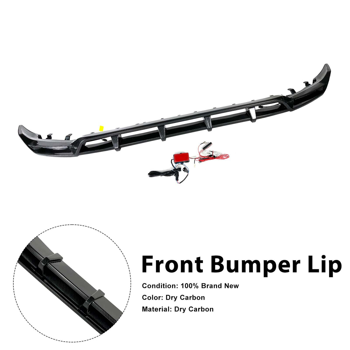 2019-2023 Mercedes Benz G-Class W464 W463A Dry Carbon Front Bumper Lip Generic
