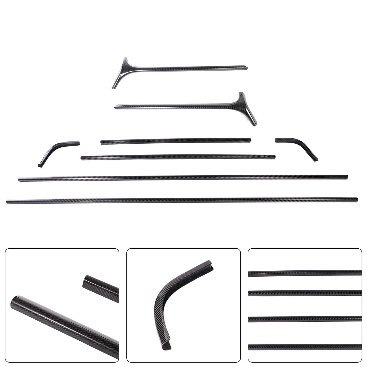 2019-2023 Mercedes Benz G-Class W464 W463A Carbon Fiber Roof Strip Trim Generic