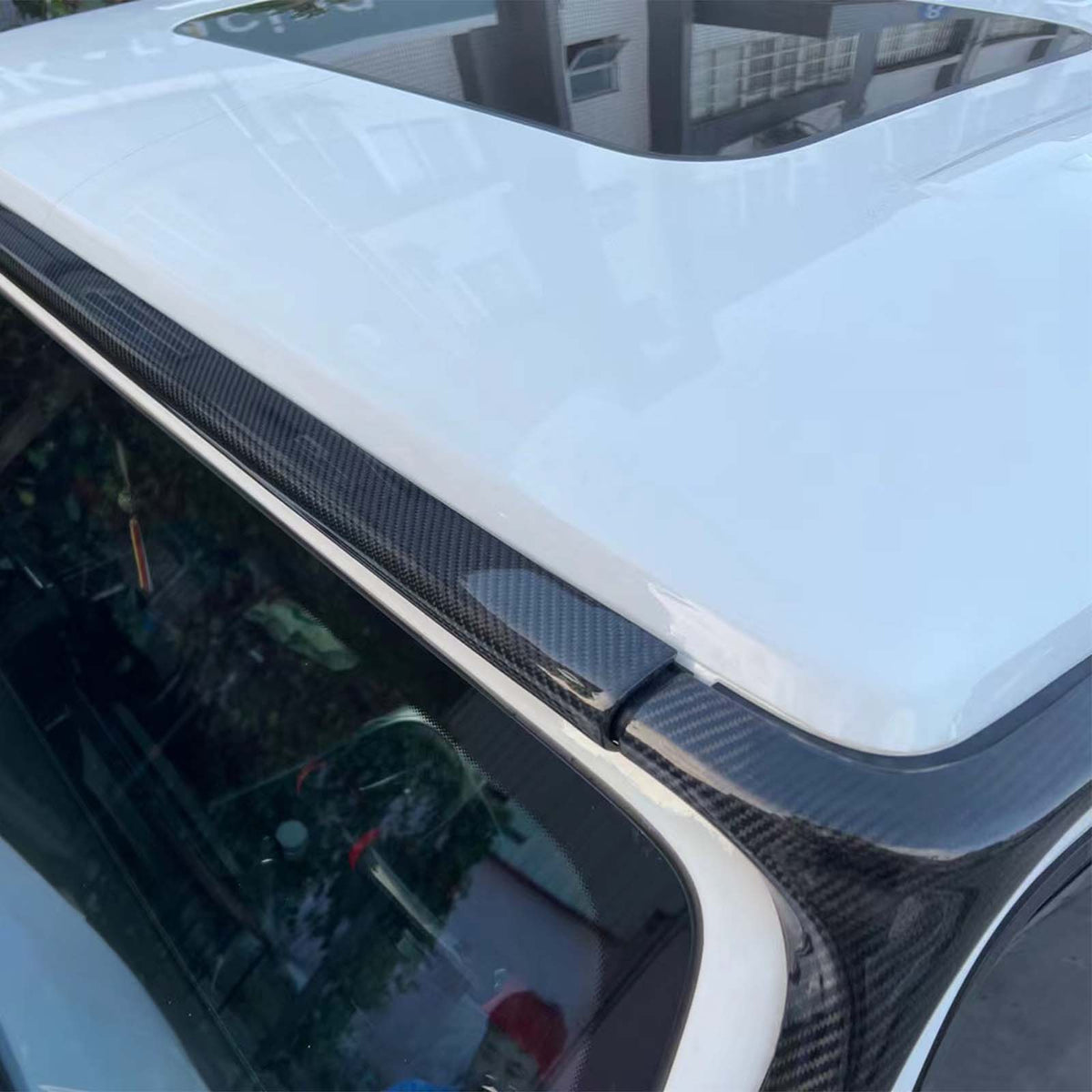 2019-2023 Mercedes Benz G-Class W464 W463A Carbon Fiber Roof Strip Trim Generic