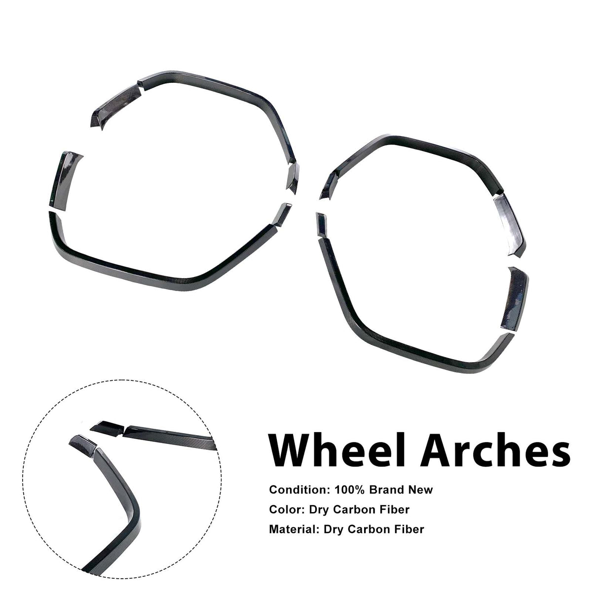 2019-2023 Mercedes Benz G-Class W464 W463A B700 B800 B900 Wide Body Dry Carbon Front Rear Wheel Arches Generic