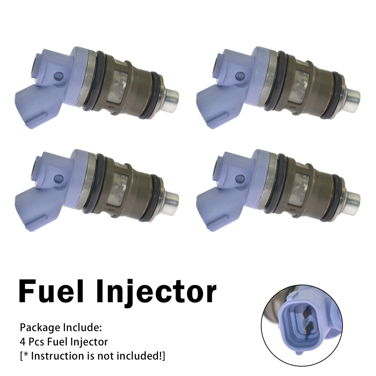 1991-1995 Toyota Previa DX 2.4L Naturally Aspirated 4Pcs Fuel Injector 23250-76010 FJ181 Generic