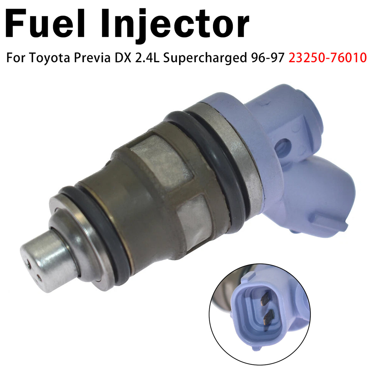 1996-1997 Toyota Previa DX 2.4L Supercharged 1Pcs Fuel Injector 23250-76010 FJ181 Generic