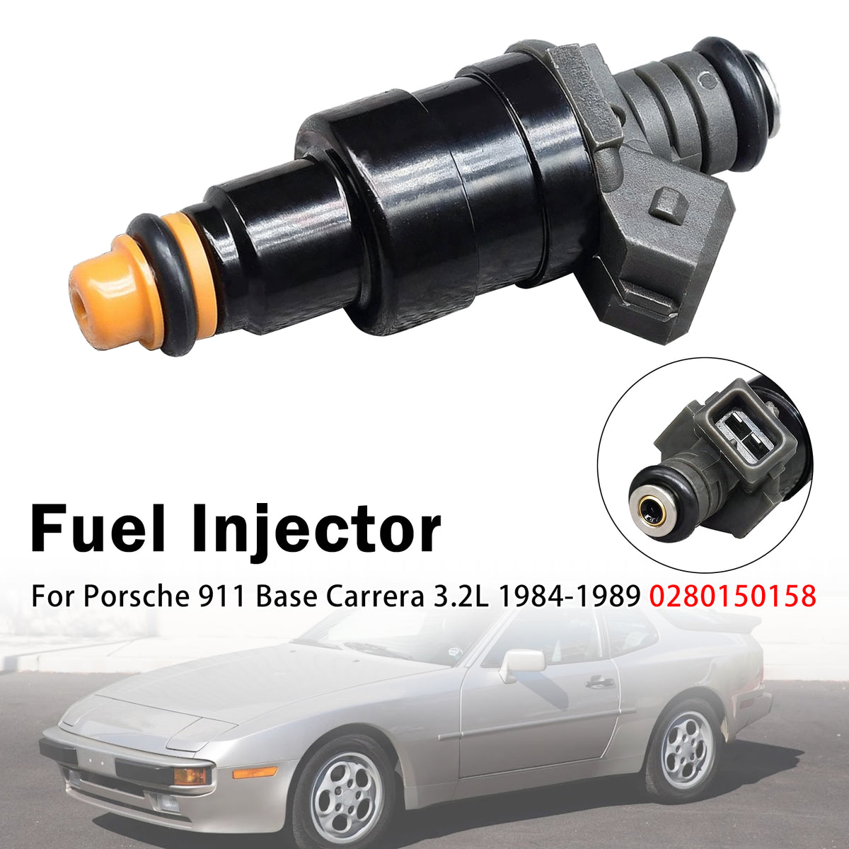 1983-1988 Porsche 944 Base 2.5L SOHC NA 1Pcs Fuel Injector 930 606 120 00 FJ11 Generic
