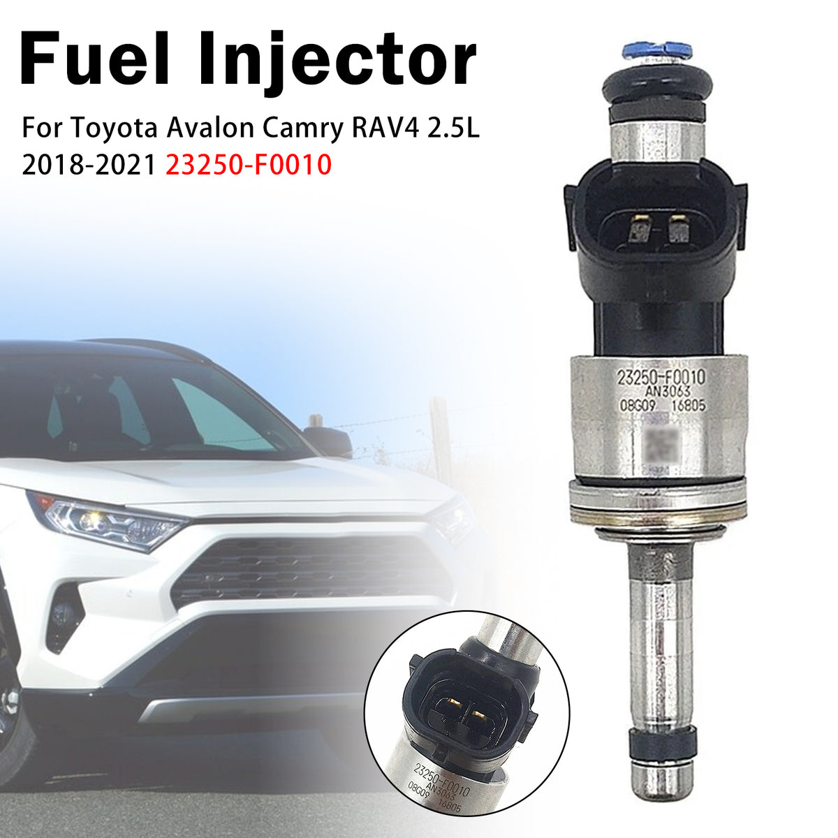 2020 Toyota Highlander Hybrid 2.5L 1Pcs Fuel Injector 23209-25010 23250-52010 Generic