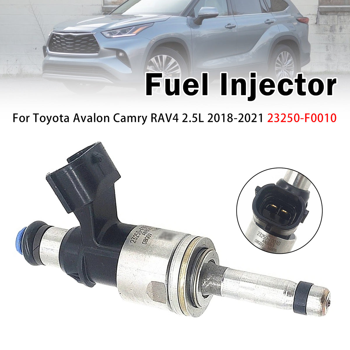 2019-2021 Toyota Avalon 2.5L Gas/Hybrid 1Pcs Fuel Injector 23209-25010 23250-52010 Generic