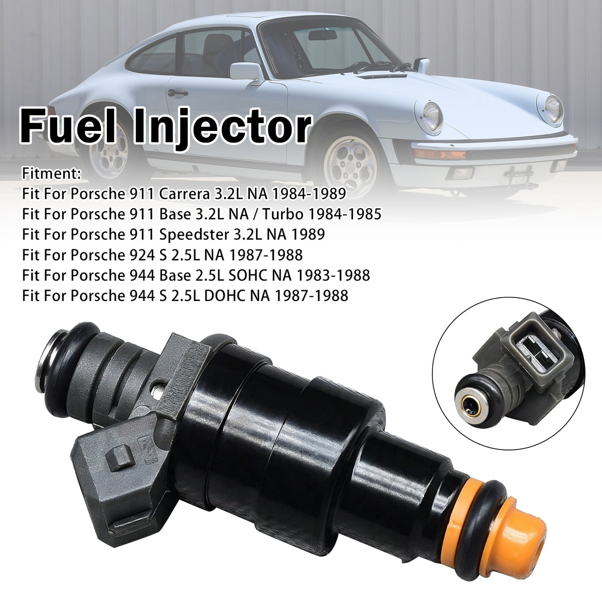 1983-1988 Porsche 944 Base 2.5L SOHC NA 1Pcs Fuel Injector 930 606 120 00 FJ11 Generic
