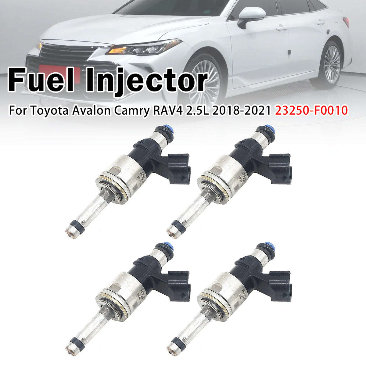 2019-2021 Toyota RAV4 2.5L Gas/Hybrid 4Pcs Fuel Injector 23250-52010 23250-F0010 Generic