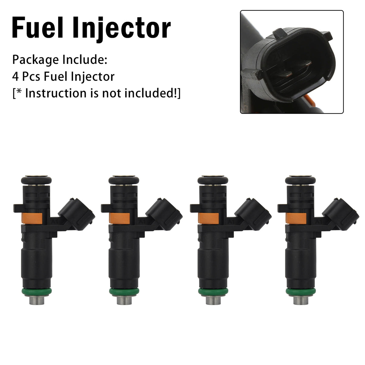2013 Seat Ibiza FR 1.4L Twin Turbo Gas 4Pcs Fuel Injector 06A906031CP Generic