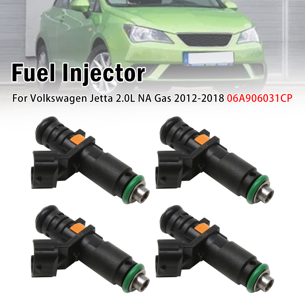 2013-2016 Volkswagen Jetta 2.0L TDI Diesel 4Pcs Fuel Injector 06A906031CP Generic