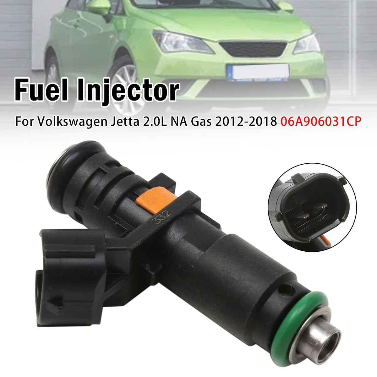 2012-2018 Volkswagen Jetta 2.0L NA Gas 1Pcs Fuel Injector 06A906031CP Generic
