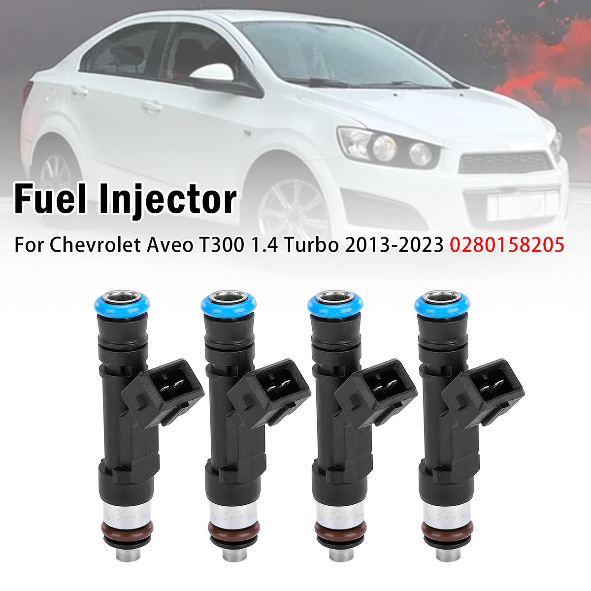 2012-2023 Chevrolet Trax 1.4 Petrol SUV 4Pcs Fuel Injector 2173432 FJ1150 Generic