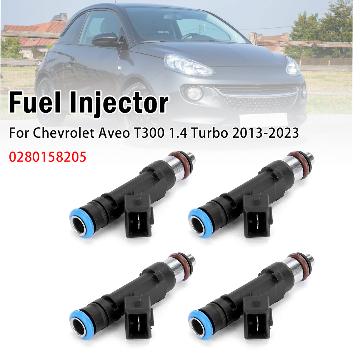 2012-2023 Chevrolet Trax 1.4 Petrol SUV 4Pcs Fuel Injector 2173432 FJ1150 Generic