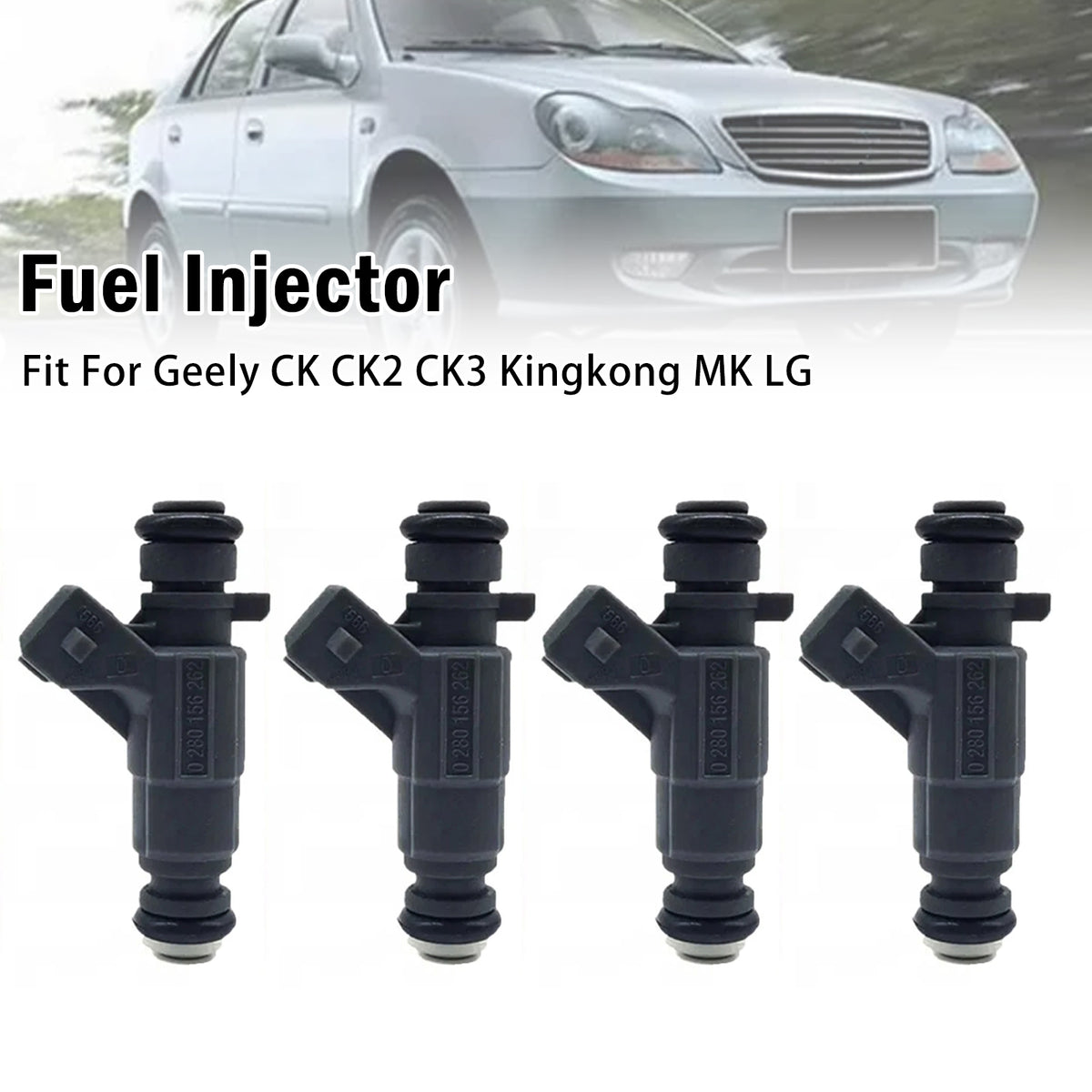 Geely CK CK2 CK3 Kingkong MK LG 4Pcs Fuel Injector 0280156262 Generic