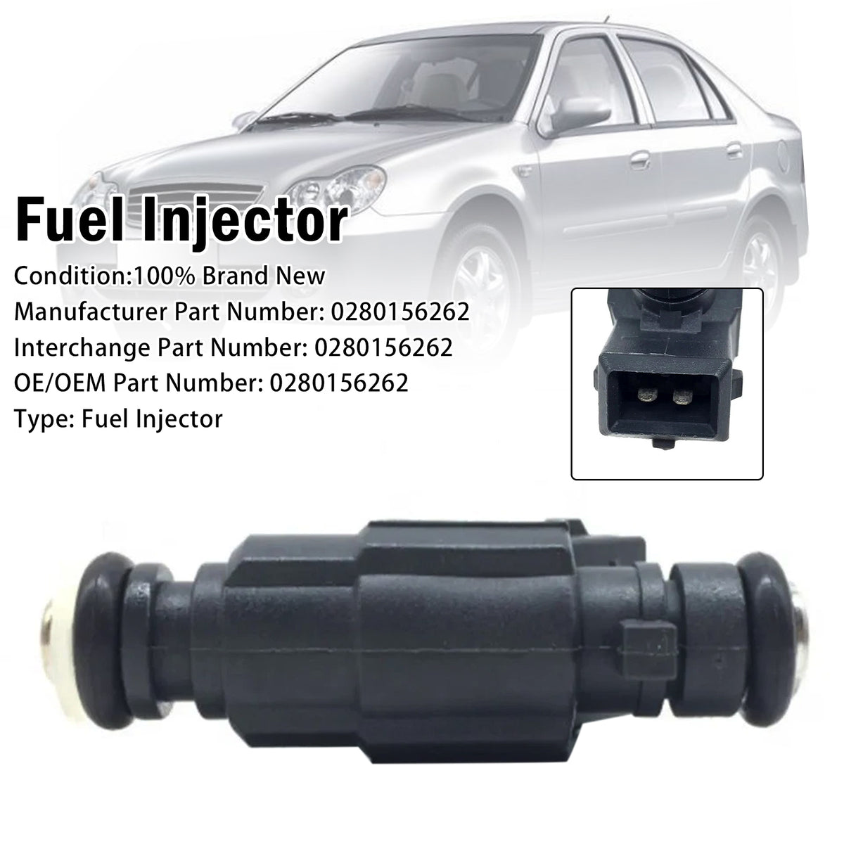 Geely CK CK2 CK3 Kingkong MK LG 1Pcs Fuel Injector 0280156262 Generic