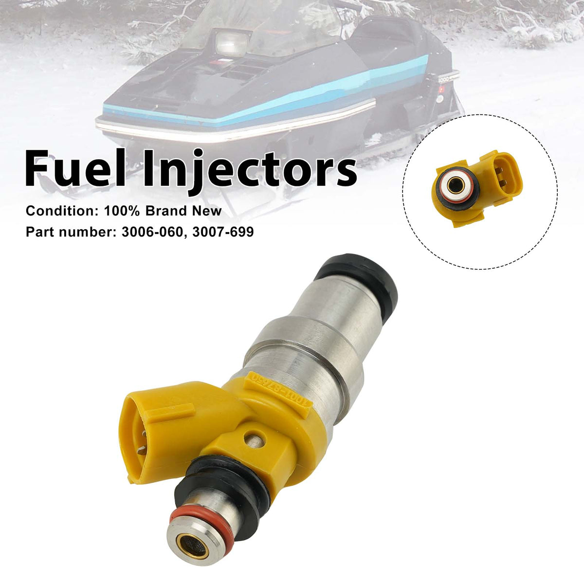 Arctic Cat Snowmobile Sabercat 600 700 Fuel Injectors 3006-060 3007-699 Generic