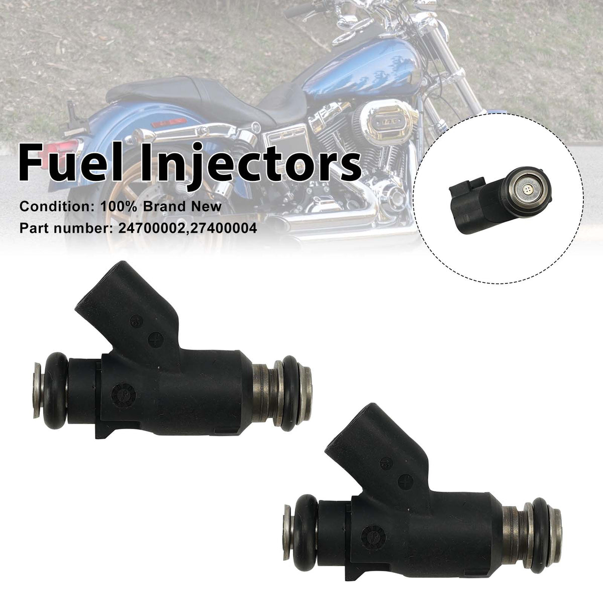 Harley SE 62mm ETC SE 58mm ETC 6.2 g/s 2PC Fuel Injectors 24700002 27400004 Generic
