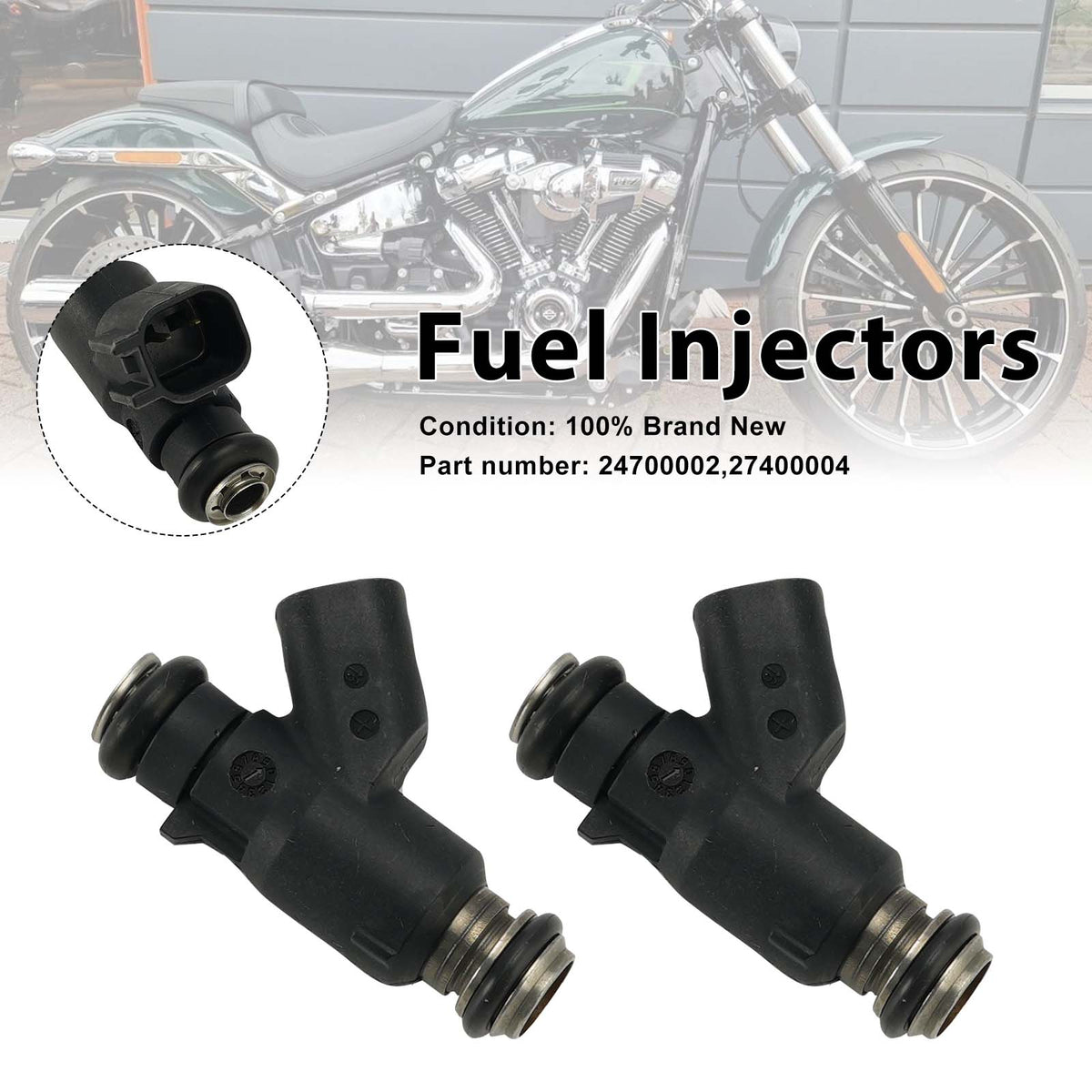 Harley SE 62mm ETC SE 58mm ETC 6.2 g/s 2PC Fuel Injectors 24700002 27400004 Generic