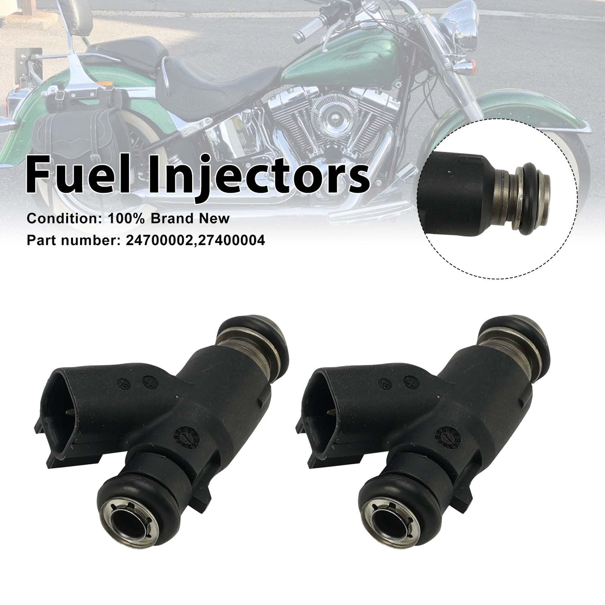 Harley SE 62mm ETC SE 58mm ETC 6.2 g/s 2PC Fuel Injectors 24700002 27400004 Generic