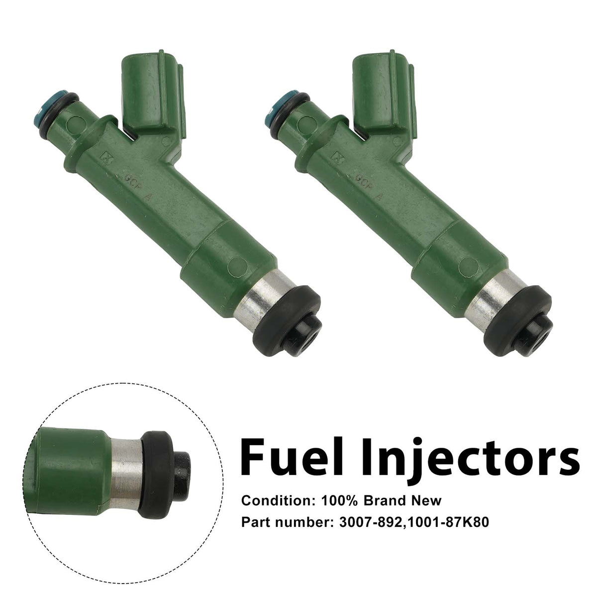 2010-2017 Arctic Cat ZR, XF, M, CFR, F, & CF8 models with Suzuki 800 H.O 2PC Fuel Injectors 3007-892 1001-87K80 Generic