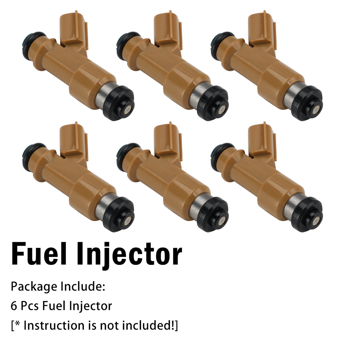 Toyota REIZ GRX121L- AETUKC 3.0L 24-VALVE DOHC EFI ATM 6Pcs Fuel Injector 23250-0P050 23209-0P050 Generic