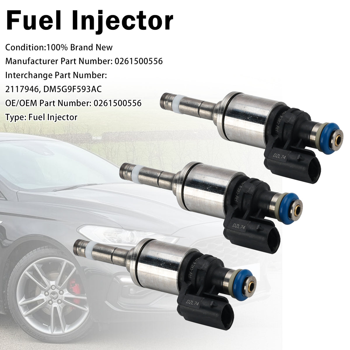 2013-2025 Ford Transit Connect 3Pcs Fuel Injector 2117946 DM5G9F593AC Generic