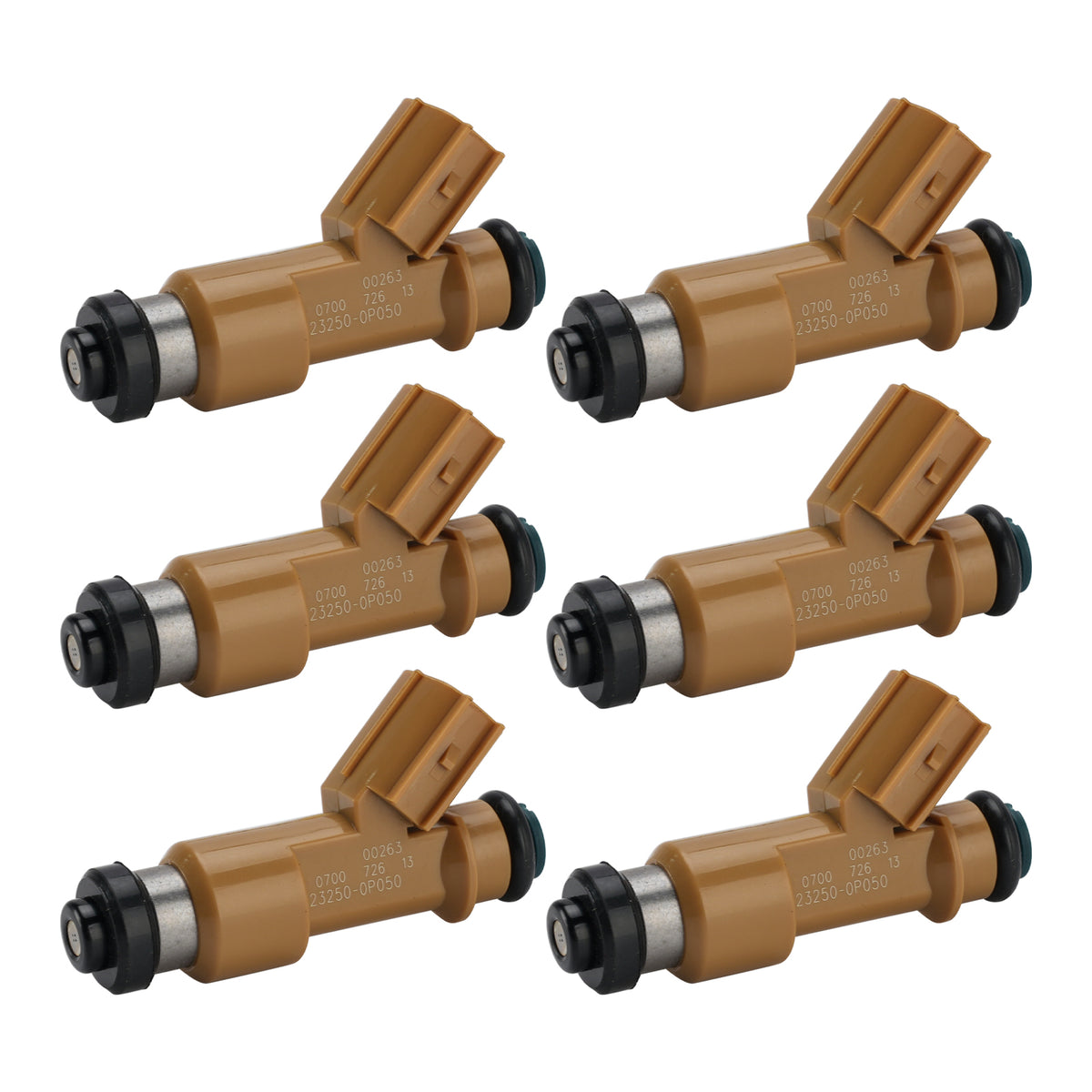Toyota CROWN GRS188L DETBKC 2.5L 24-VALVE DOHC EFI ATM 6Pcs Fuel Injector 23250-0P050 23209-0P050 Generic