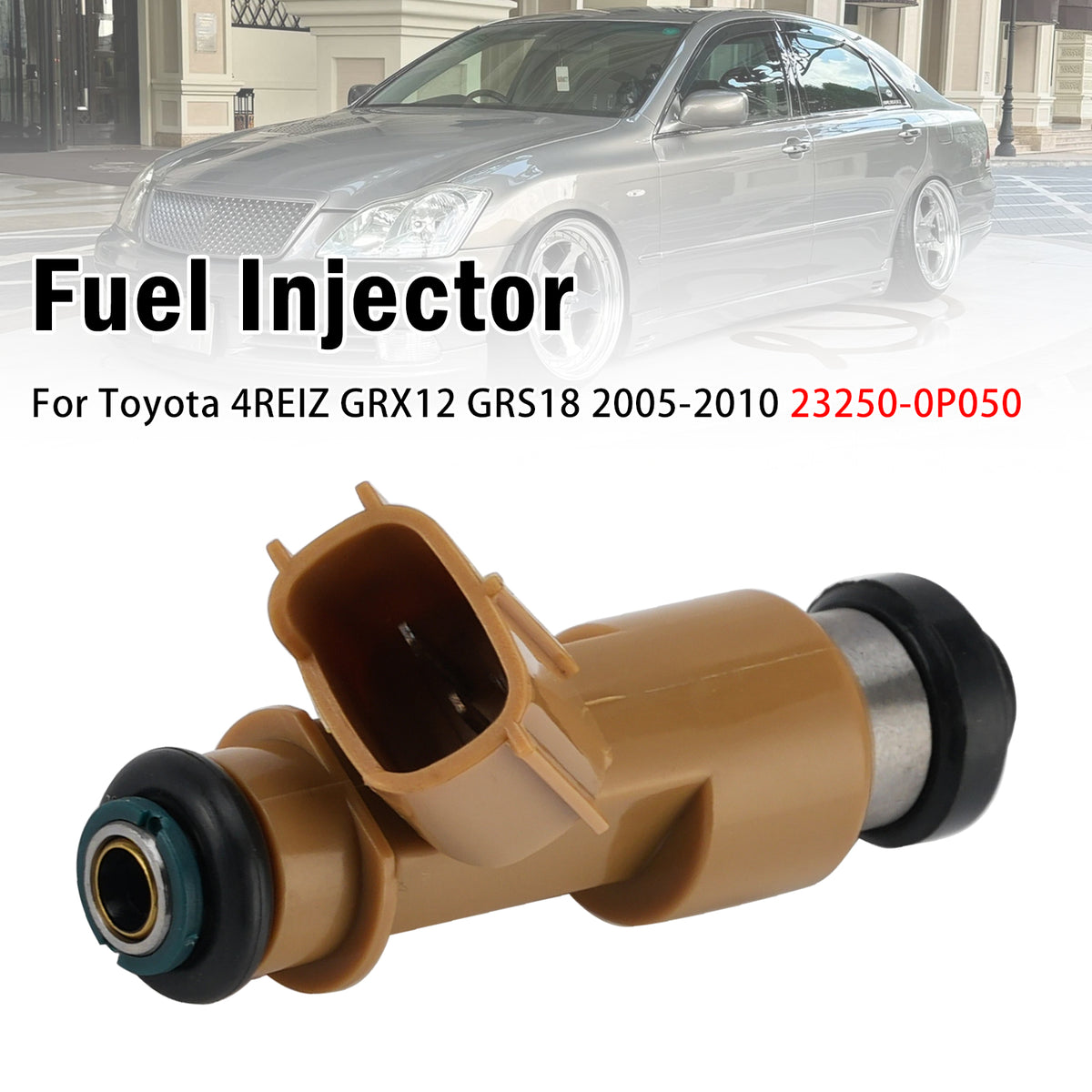 Toyota CROWN GRS188L DETRKC 2.5L 24-VALVE DOHC EFI ATM 1Pcs Fuel Injector 23250-0P050 23209-0P050 Generic